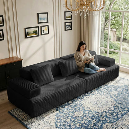 【Father'S Day】 Modular Sectional Boneless Sofa,Oversized Chaise Lounge with Deep Seats, Modular Cloud Sleeper Sofa, No Assembly Required, Free Combination, Modern Sectional Couch.Boneless Sectional Couch. Living Room Furniture Ou