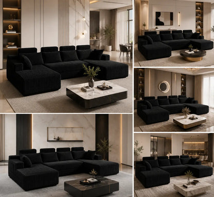 【Father'S Day】 Modular Sectional Boneless Sofa,Oversized Chaise Lounge with Deep Seats, Modular Cloud Sleeper Sofa, No Assembly Required, Free Combination, Modern Sectional Couch.Boneless Sectional Couch. Living Room Furniture Ou