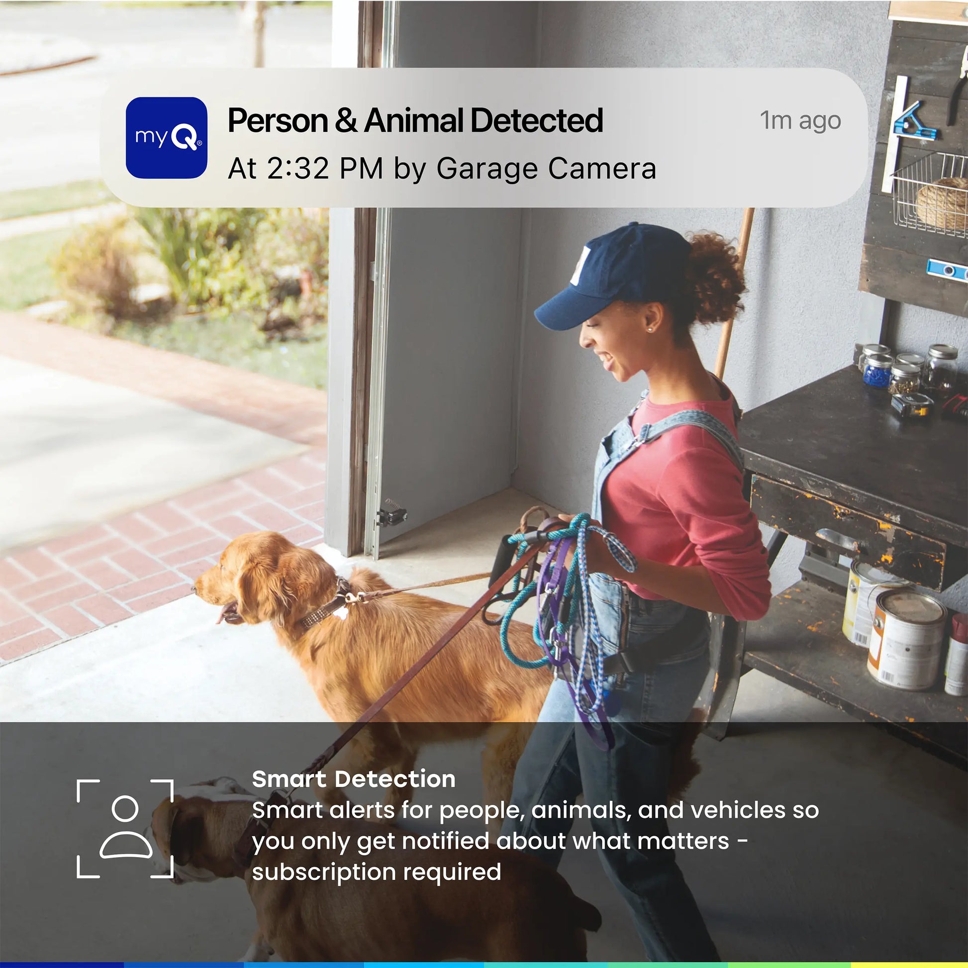 Myq Smart Garage Video Keypad + FREE Smart Garage Camera Bundle