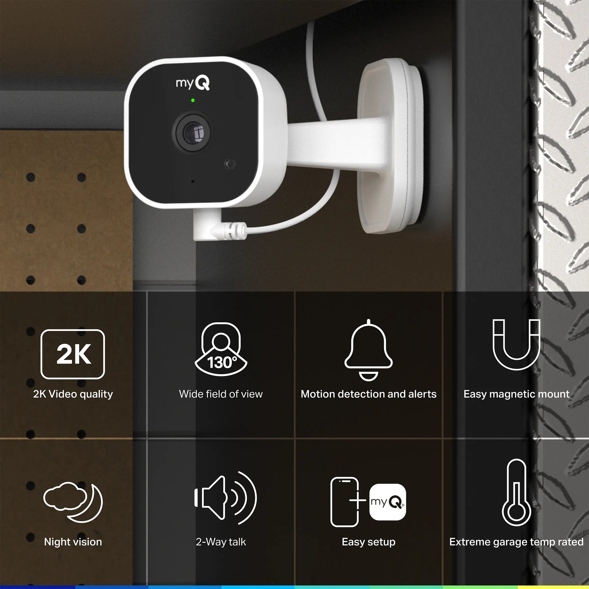 Myq Smart Garage Video Keypad + FREE Smart Garage Camera Bundle