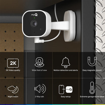 Myq Smart Garage Video Keypad + FREE Smart Garage Camera Bundle