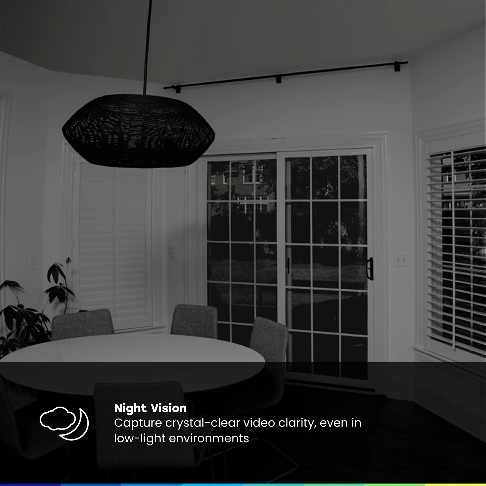 Myq Smart Indoor Security Camera – HD Video, Night Vision, Motion Detection, Wi-Fi, Two-Way Audio, Smartphone Control Lens