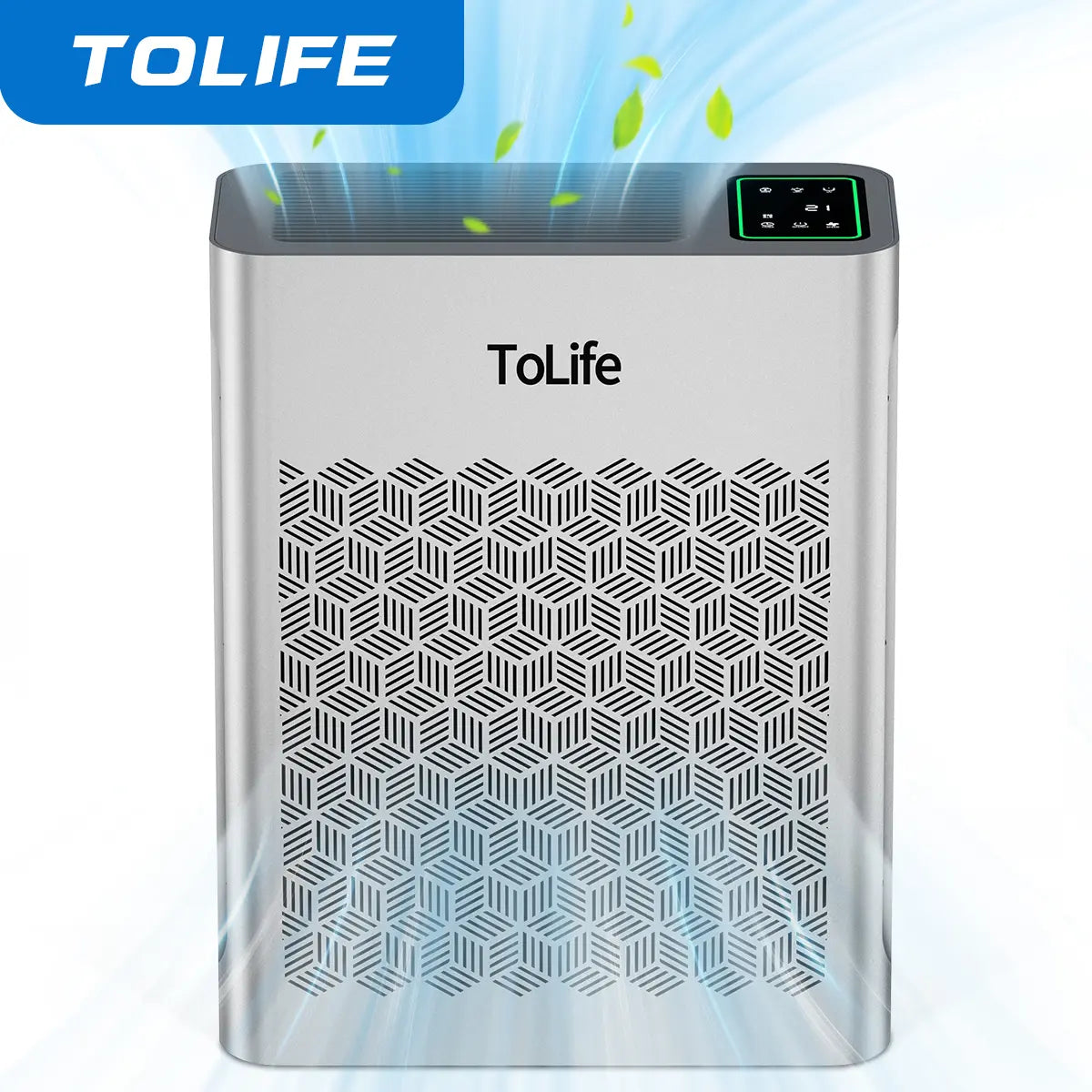 Tolife TZ-K2 Air Purifier for Large Rooms (Up to 1095 Ft²). PM 2.5 Display, Auto Mode, Timer, HEPA Filter—Removes Smoke, Pollen, and Pet Dander!