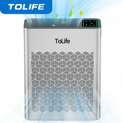 Tolife TZ-K2 Air Purifier for Large Rooms (Up to 1095 Ft²). PM 2.5 Display, Auto Mode, Timer, HEPA Filter—Removes Smoke, Pollen, and Pet Dander!