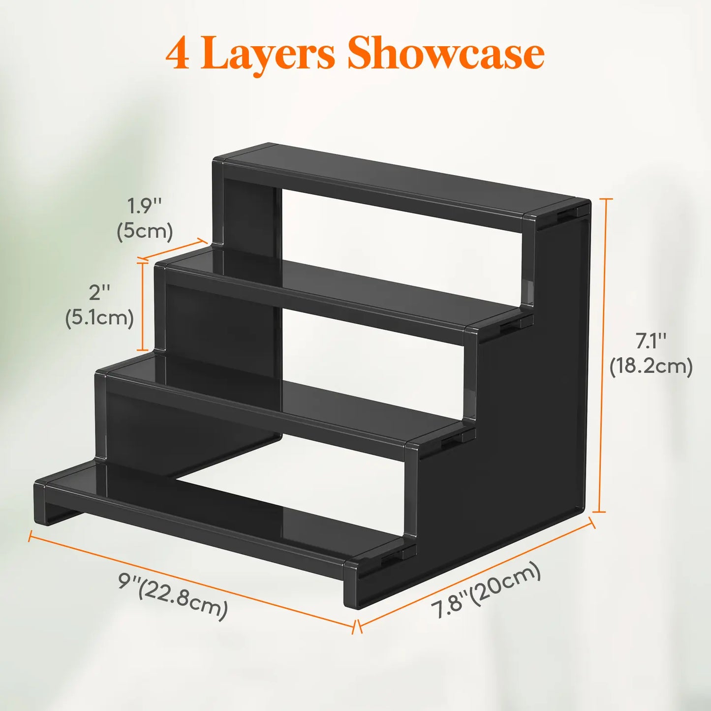 Lifewit 4 Tier Black Display Stand for Cologne,Perfume,Figures, Cupcake, Dessert, Spice, Fragrance, Countertop, Vanity, Dresser, Cabinet Use Racks Set Organizer #Summervibes,Summerwins
