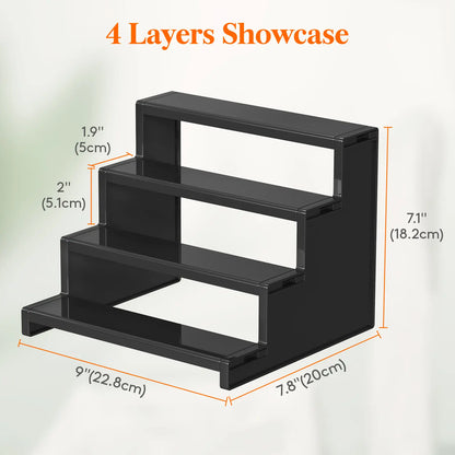 Lifewit 4 Tier Black Display Stand for Cologne,Perfume,Figures, Cupcake, Dessert, Spice, Fragrance, Countertop, Vanity, Dresser, Cabinet Use Racks Set Organizer #Summervibes,Summerwins