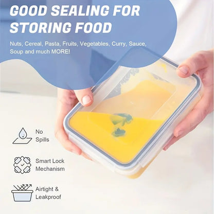 24Pcs Airtight Food Storage Containers with Lids - Bpa-Free Plastic Kitchen Storage Containers, Suitable for Food Storage, Reusable, Stackable Design, Microwave-Safe Material, Dishwasher-Safe Containers