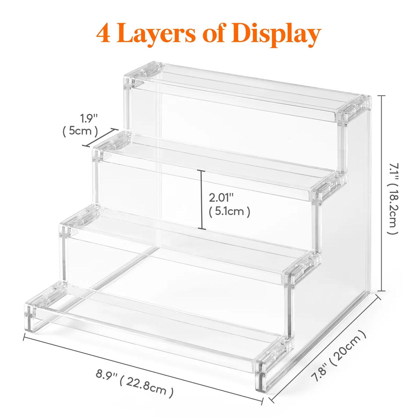 Lifewit 4 Tier Black Display Stand for Cologne,Perfume,Figures, Cupcake, Dessert, Spice, Fragrance, Countertop, Vanity, Dresser, Cabinet Use Racks Set Organizer #Summervibes,Summerwins