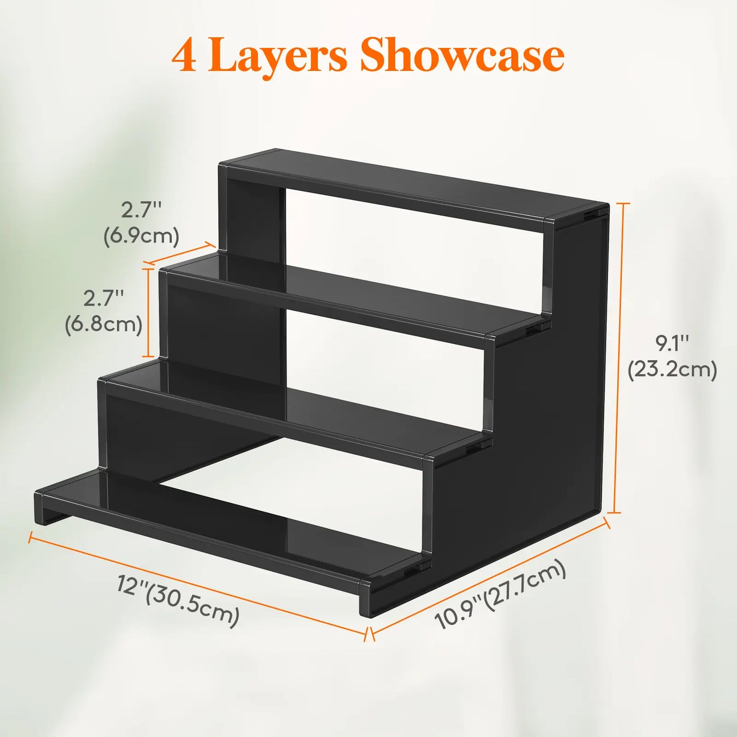 Lifewit 4 Tier Black Display Stand for Cologne,Perfume,Figures, Cupcake, Dessert, Spice, Fragrance, Countertop, Vanity, Dresser, Cabinet Use Racks Set Organizer #Summervibes,Summerwins