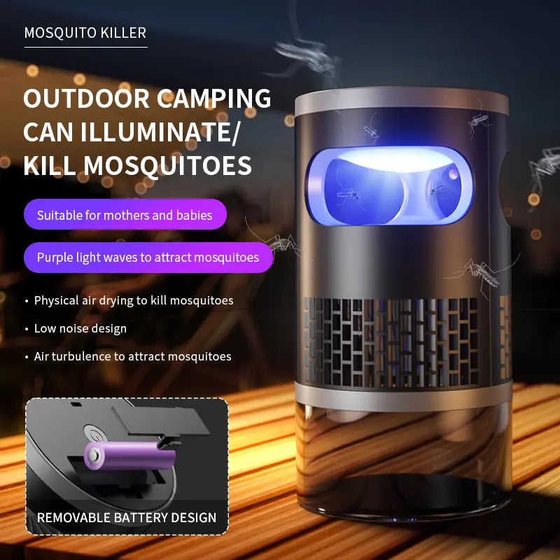 Indoor Insect Trap with Light and Suction Non Zapper Flying Bug Catcher for Mosquitoes Fruit Flies Gnats and Moths for Home Use