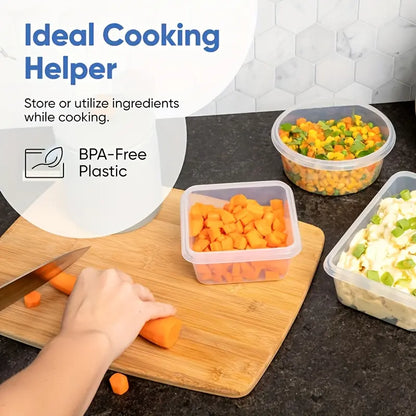 24Pcs Airtight Food Storage Containers with Lids - Bpa-Free Plastic Kitchen Storage Containers, Suitable for Food Storage, Reusable, Stackable Design, Microwave-Safe Material, Dishwasher-Safe Containers
