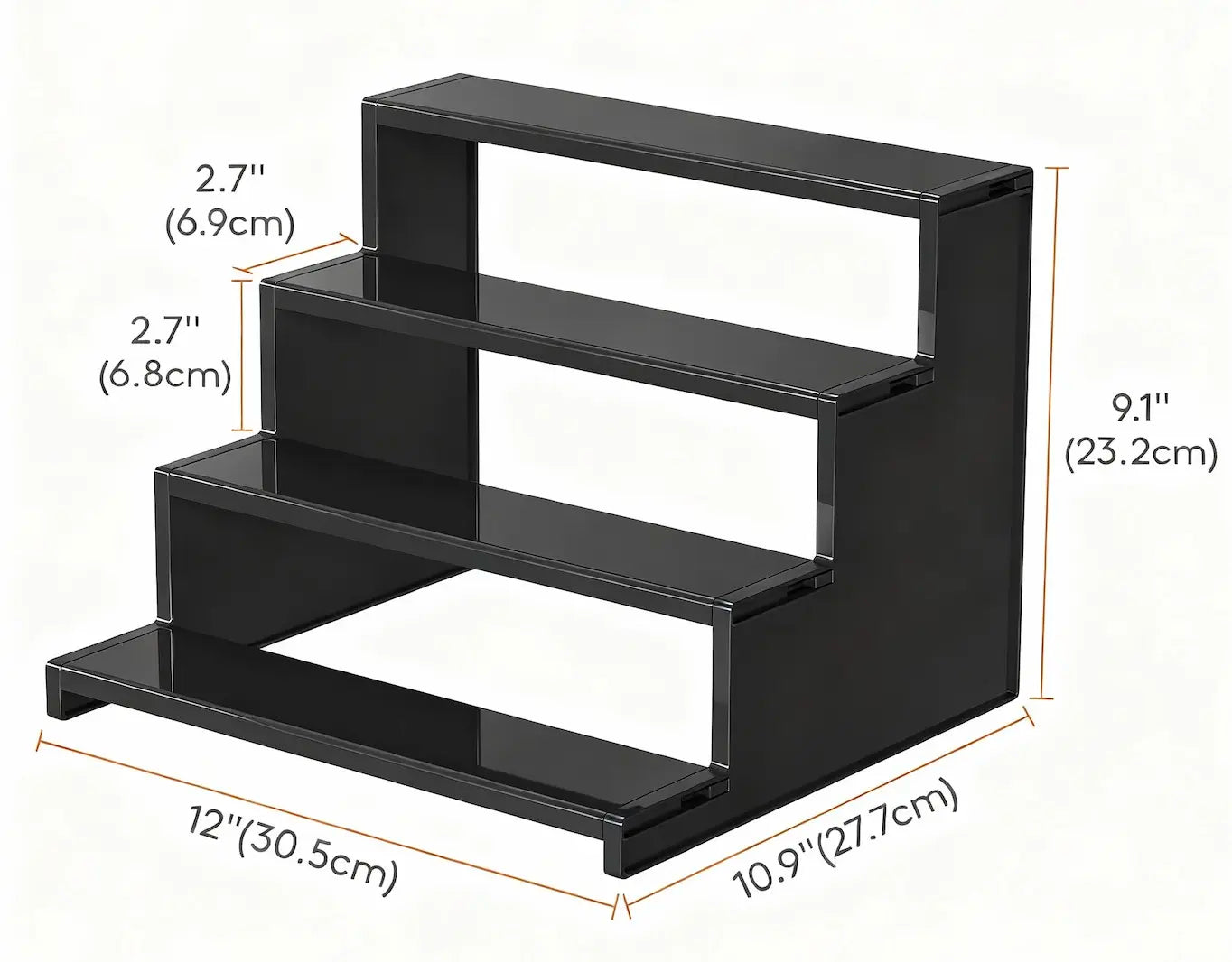 Lifewit 4 Tier Black Display Stand for Cologne,Perfume,Figures, Cupcake, Dessert, Spice, Fragrance, Countertop, Vanity, Dresser, Cabinet Use Racks Set Organizer #Summervibes,Summerwins
